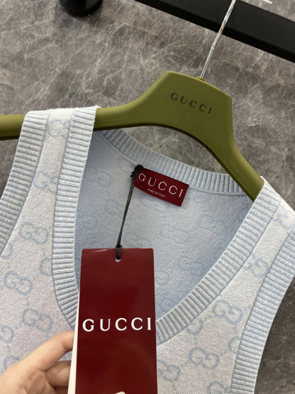 GUCC25SS Sleeveless Knit Vest Dress