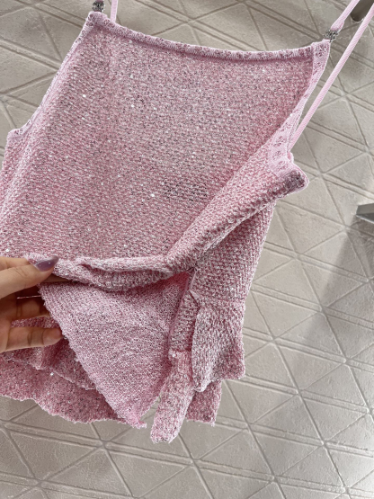 CHANE25SS Ruffled Suspenders