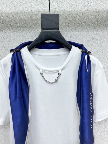 Louis Vuit25SS White Short Sleeve T-Shirt