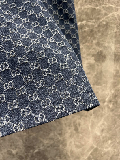 GUCC25SS Classic Double G Old Flower Round Neck Dress