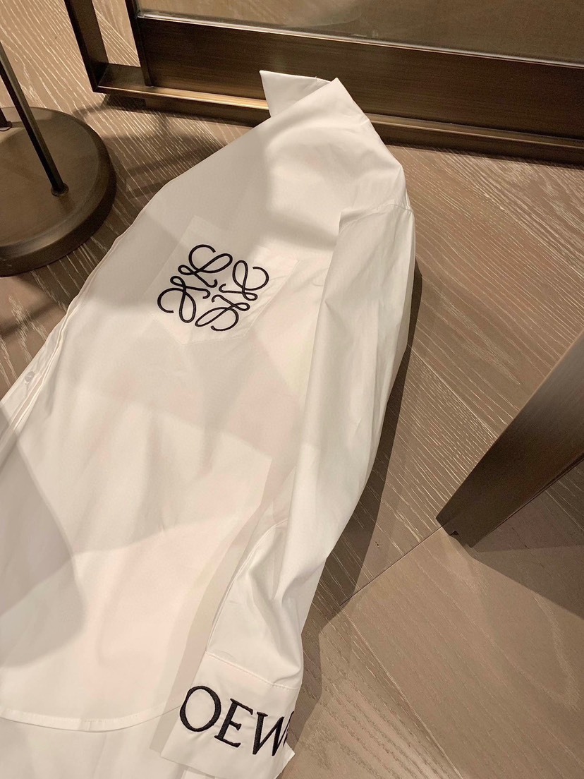 LOE White Simple Logo Shirt