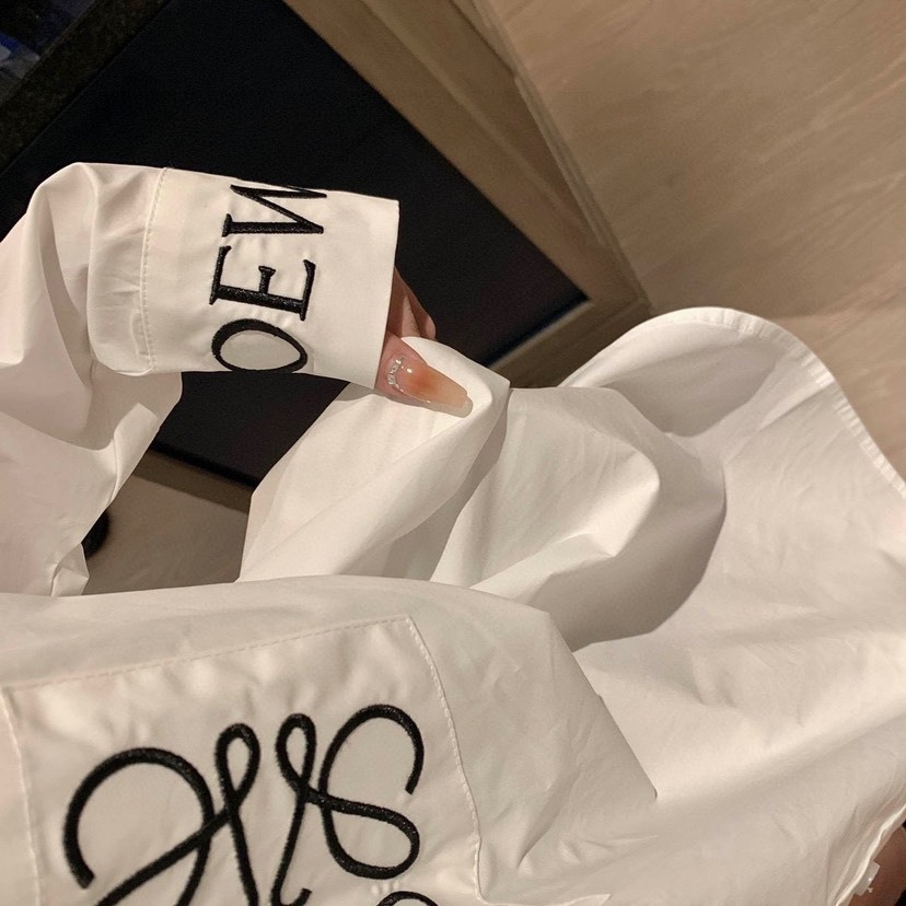 LOE White Simple Logo Shirt