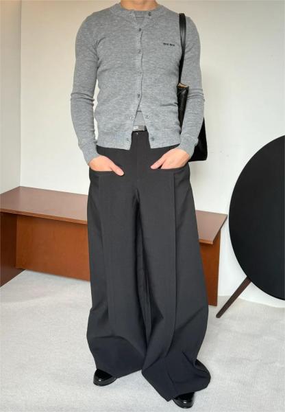 MIU Monogrammed Cashmere Cardigan