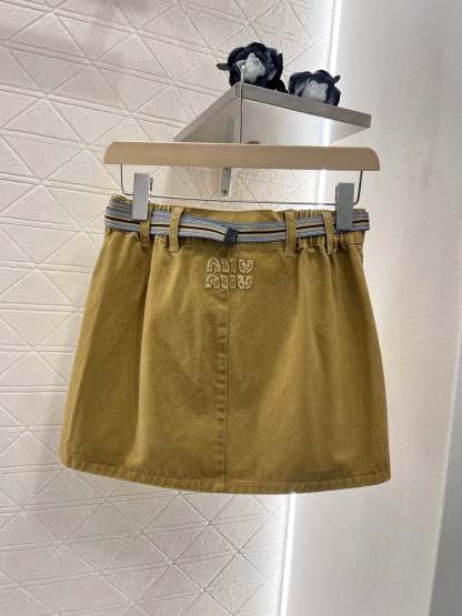 Lapel denim jacket and skirt set