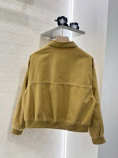 Lapel denim jacket and skirt set