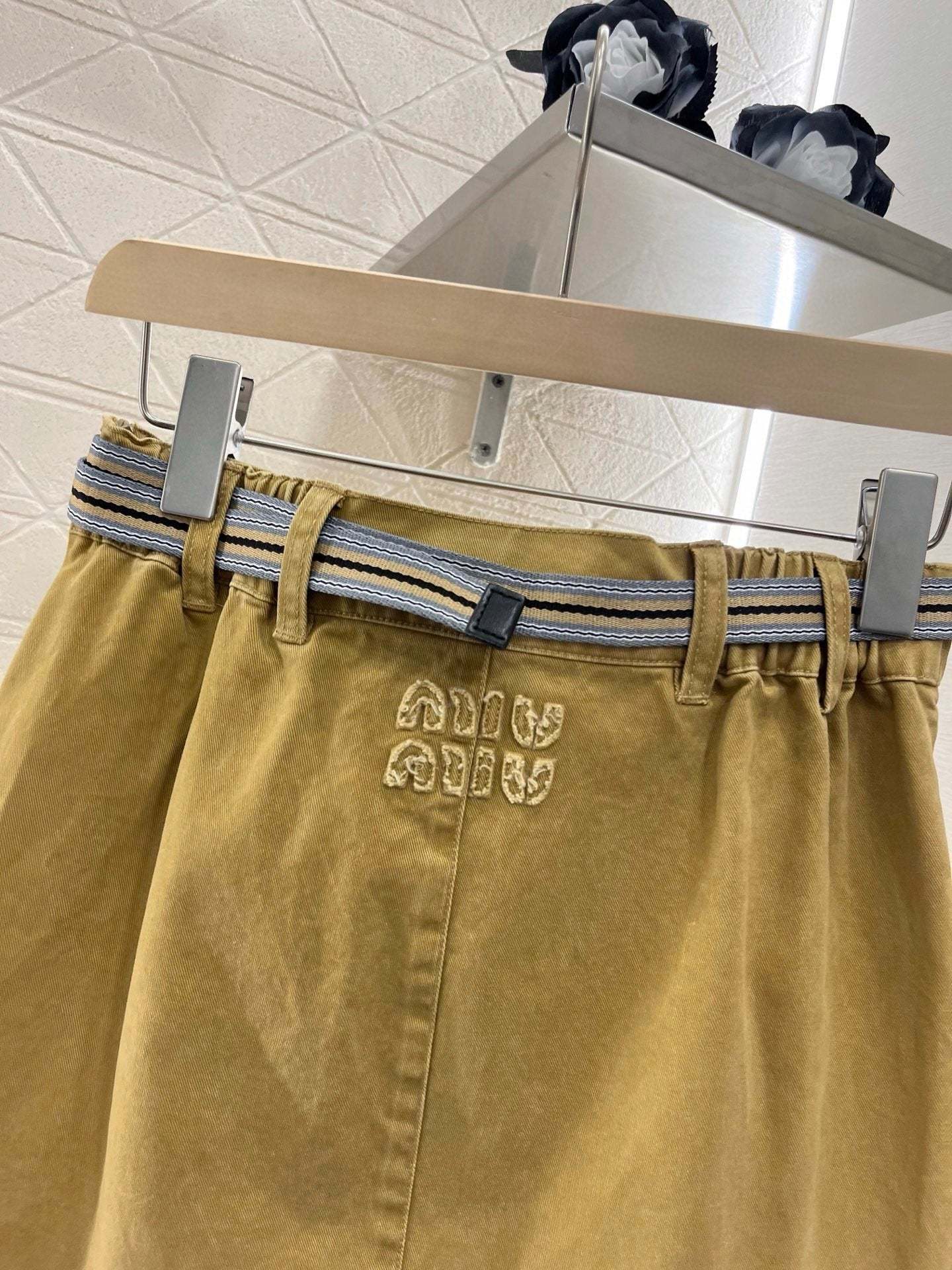 Lapel denim jacket and skirt set