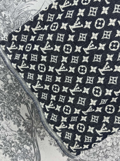 Louis Vuit2025SS Classic Old Flower Jacquard Knit Dress