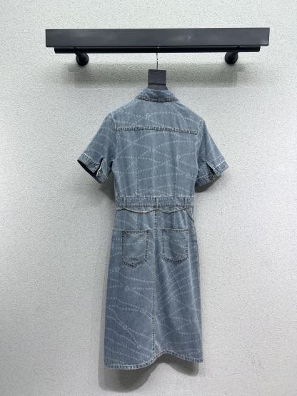 CHANE Denim Short Sleeve Dress
