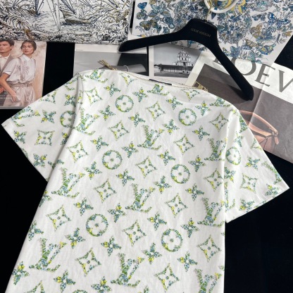 LU One Shoulder Metal Zipper Printed Graphic T-Shirt