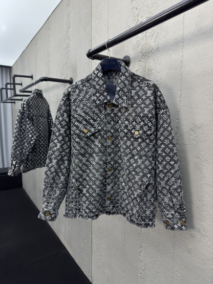 LU Old Flower Full Printed Rhinestone Rawboy Jacket