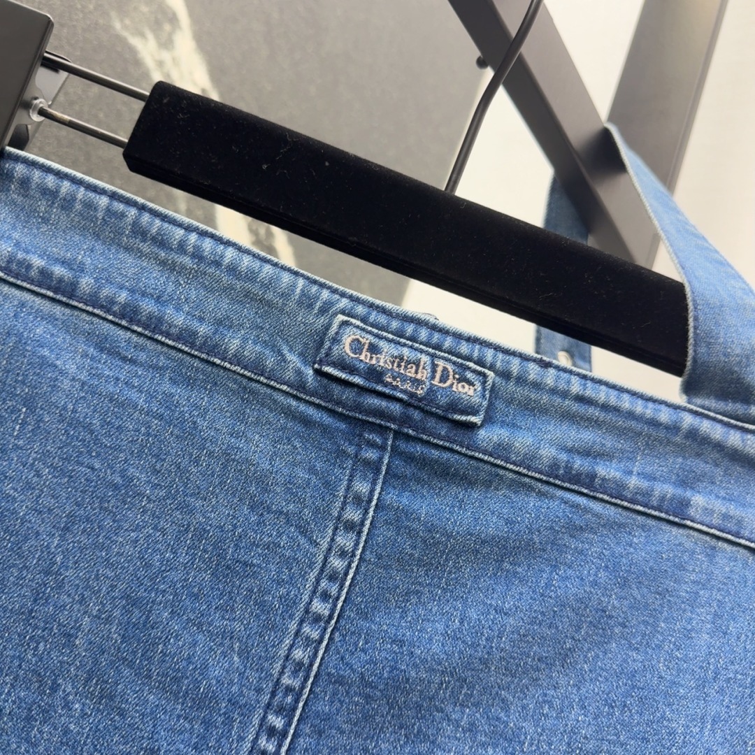 DIO25SS Asymmetrical Back Bandage Sheath Denim Skirt