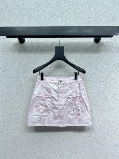 CHANE25SS Denim Half Skirt