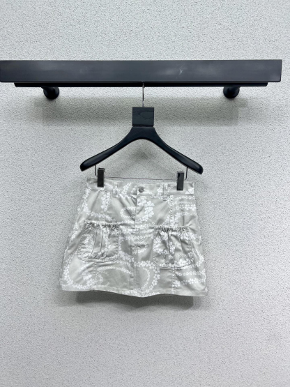 CHANE25SS Denim Half Skirt