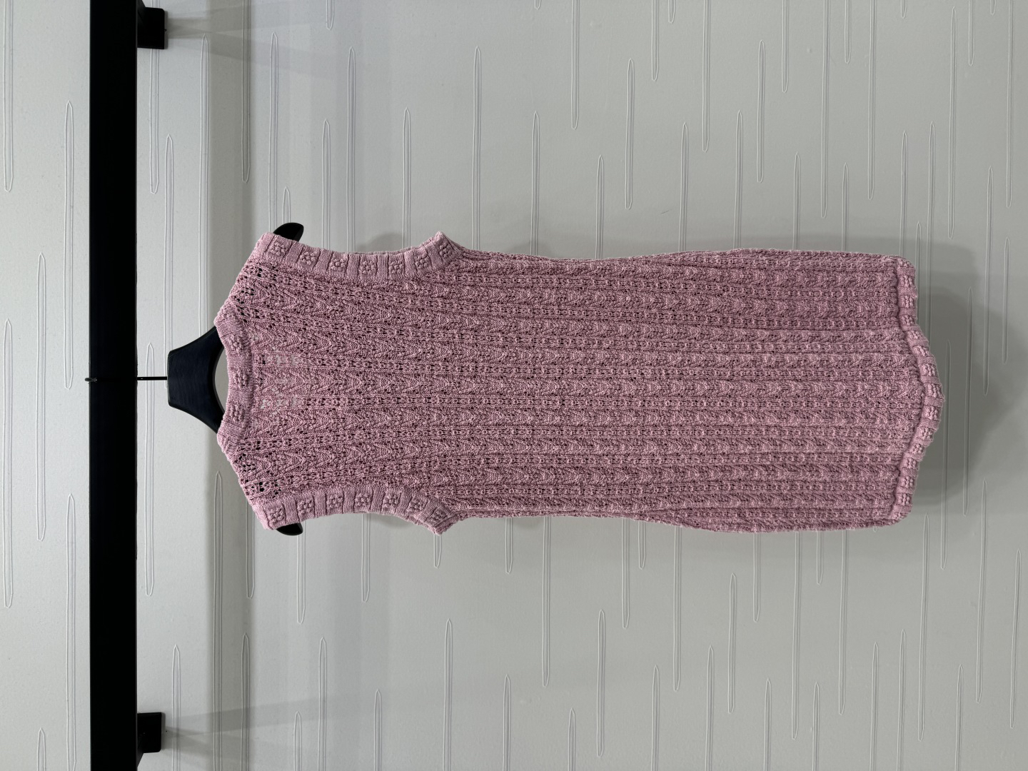 CHANE25SS round neck crochet pocket knit jacket