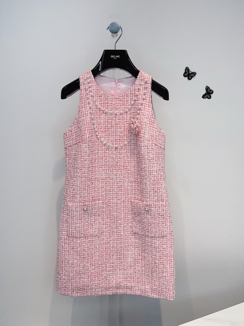CHANE25SS tweed dress