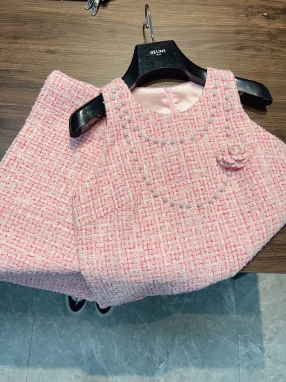 CHANE25SS tweed dress