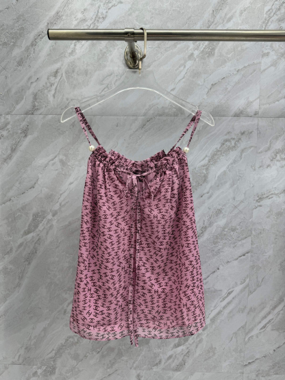CHANE25SS double c all over print camisole top