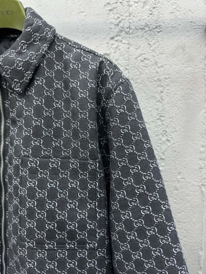 GG Printed Zipper Jacket
