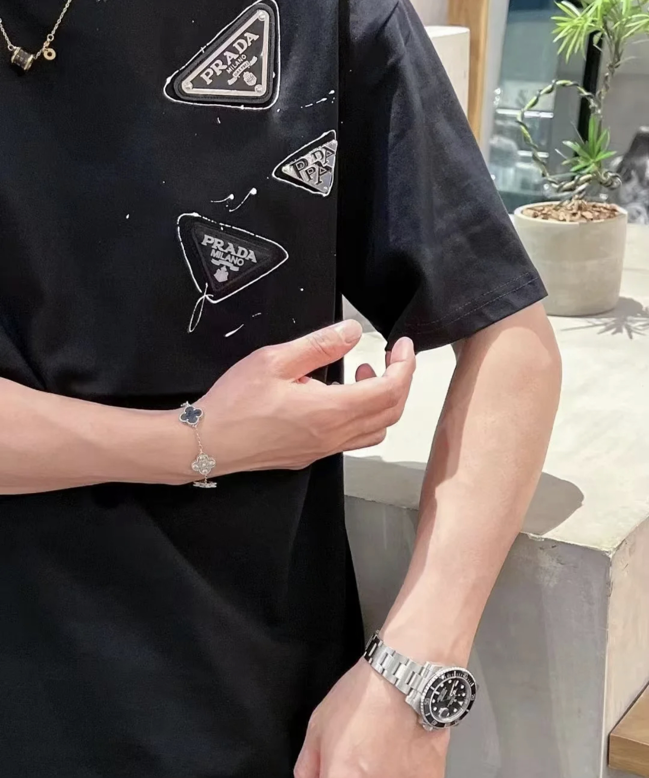 PLD 25SS Classic Triangle Logo Printed T-shirt