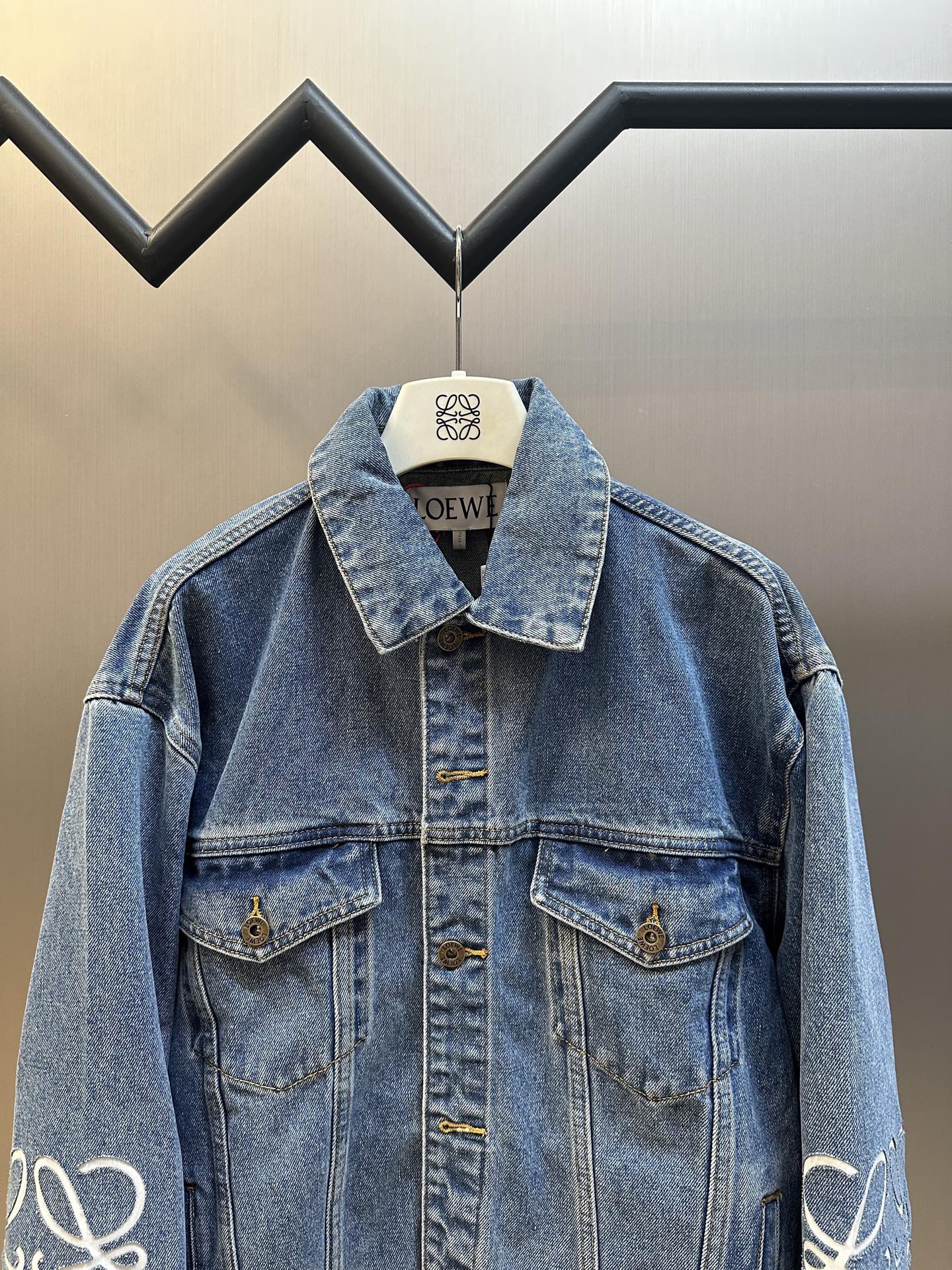 LEW 2025SS Elbow logo denim jacket