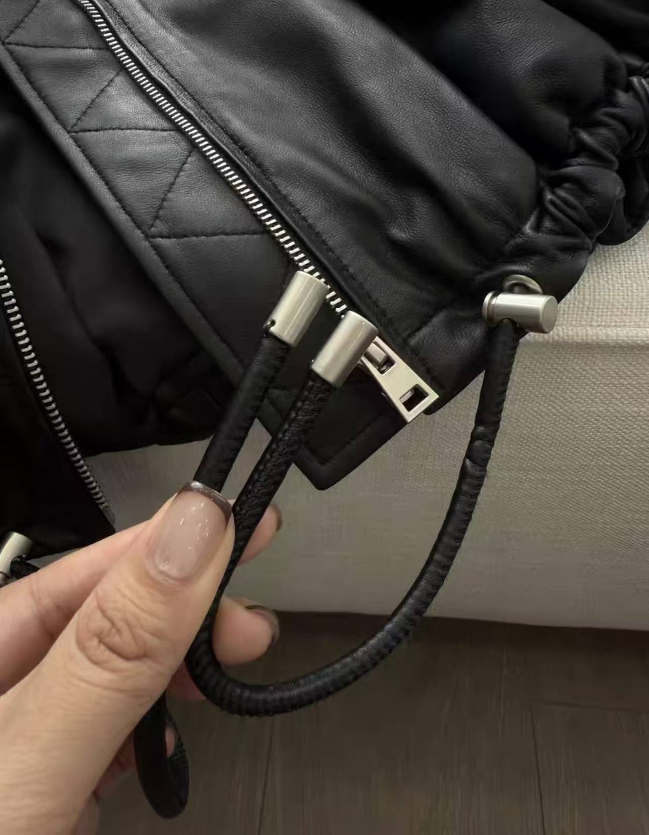 LEW Balloon leather jacket