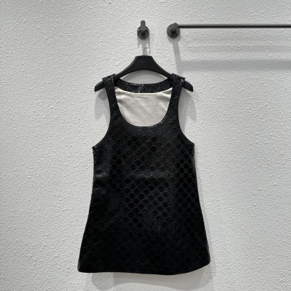 GG Sheepskin vest dress