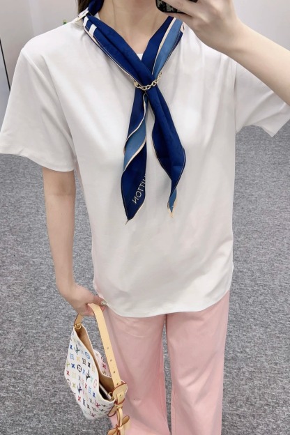 Louis Vuit25SS White Short Sleeve T-Shirt