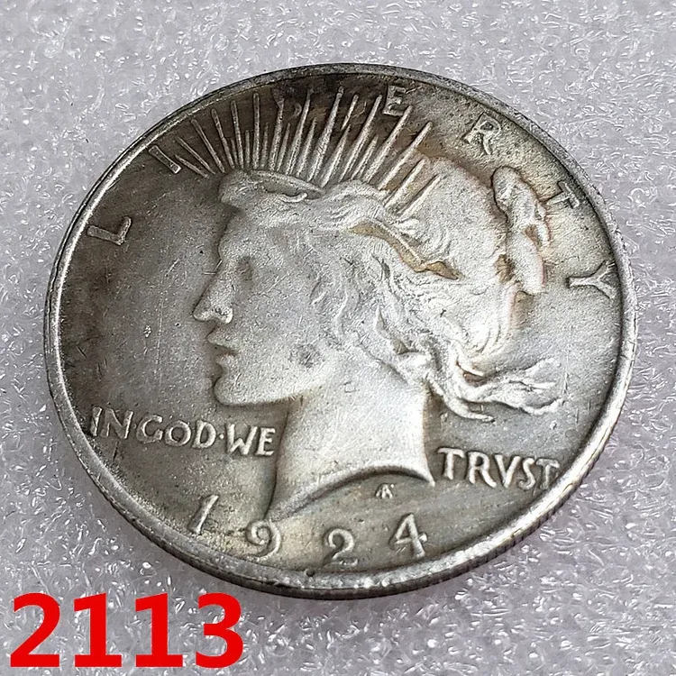 The Complete Collection of  Peace Silver Dollar 12Pcs