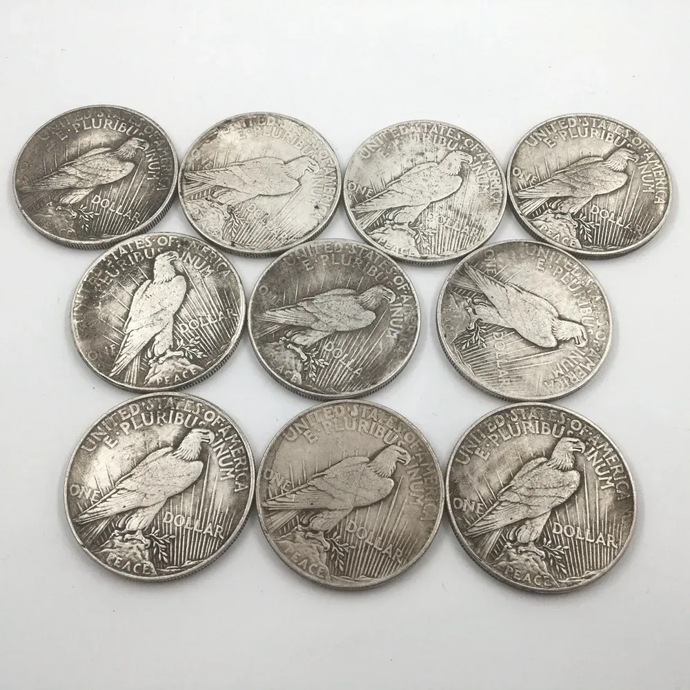 The Complete Collection of  Peace Silver Dollar 12Pcs