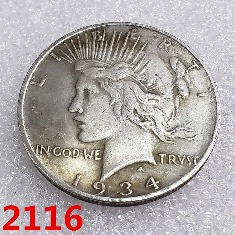 The Complete Collection of  Peace Silver Dollar 12Pcs