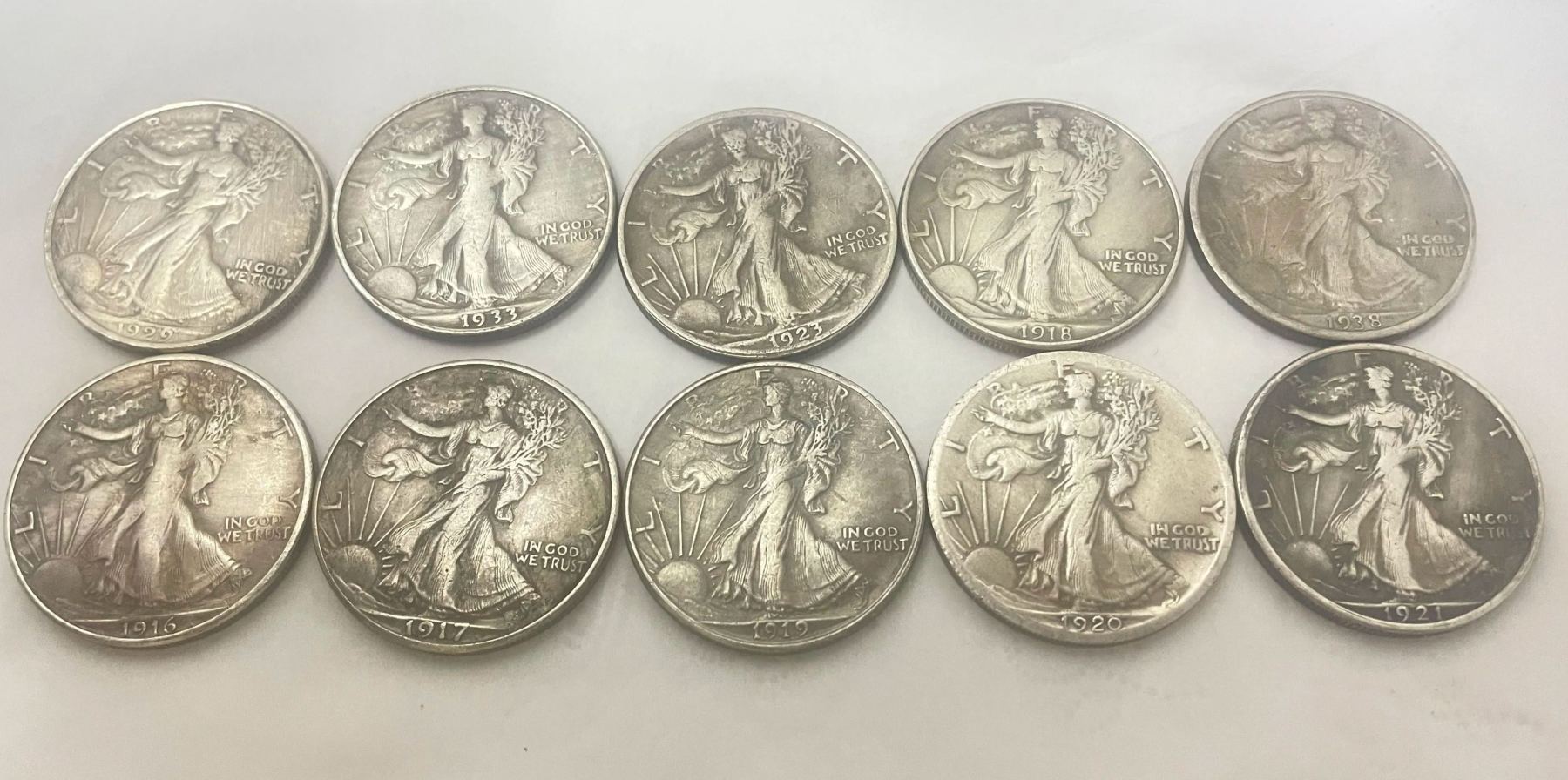 Last 10 sets!!!Liberty Walking Half Dollars (1916-1938)