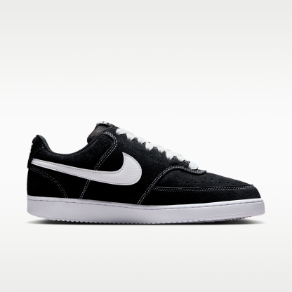 Nike Court Vision Low FL - Μαύρο/Λευκό - 3