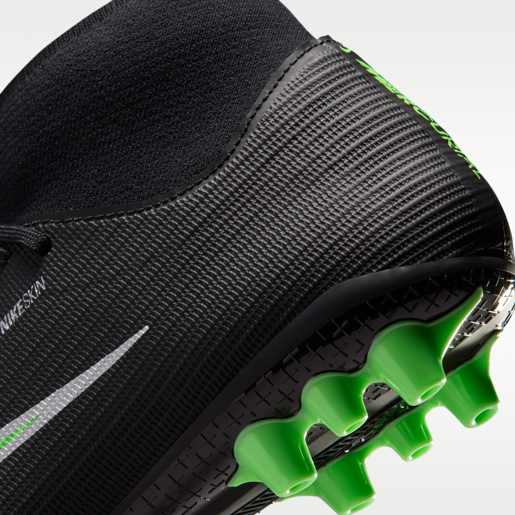 Nike Mercurial Superfly 11 Academy - Μαύρο/Μαύρο/Illusion Green (IO1496-001) - 9
