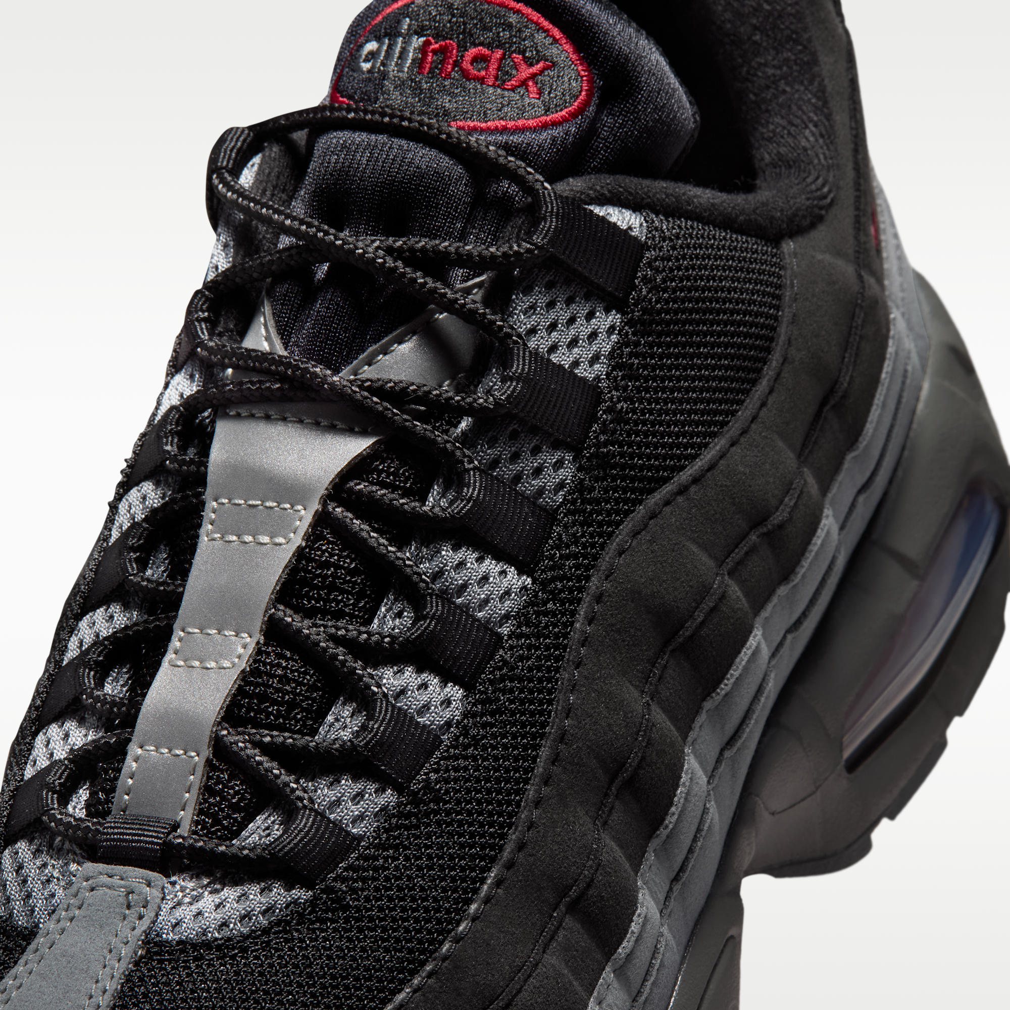 Nike Air Max 95 Big Bubble "OG" - Μαύρο/Smoke Grey/Dark Smoke Grey/Tough Red - 7