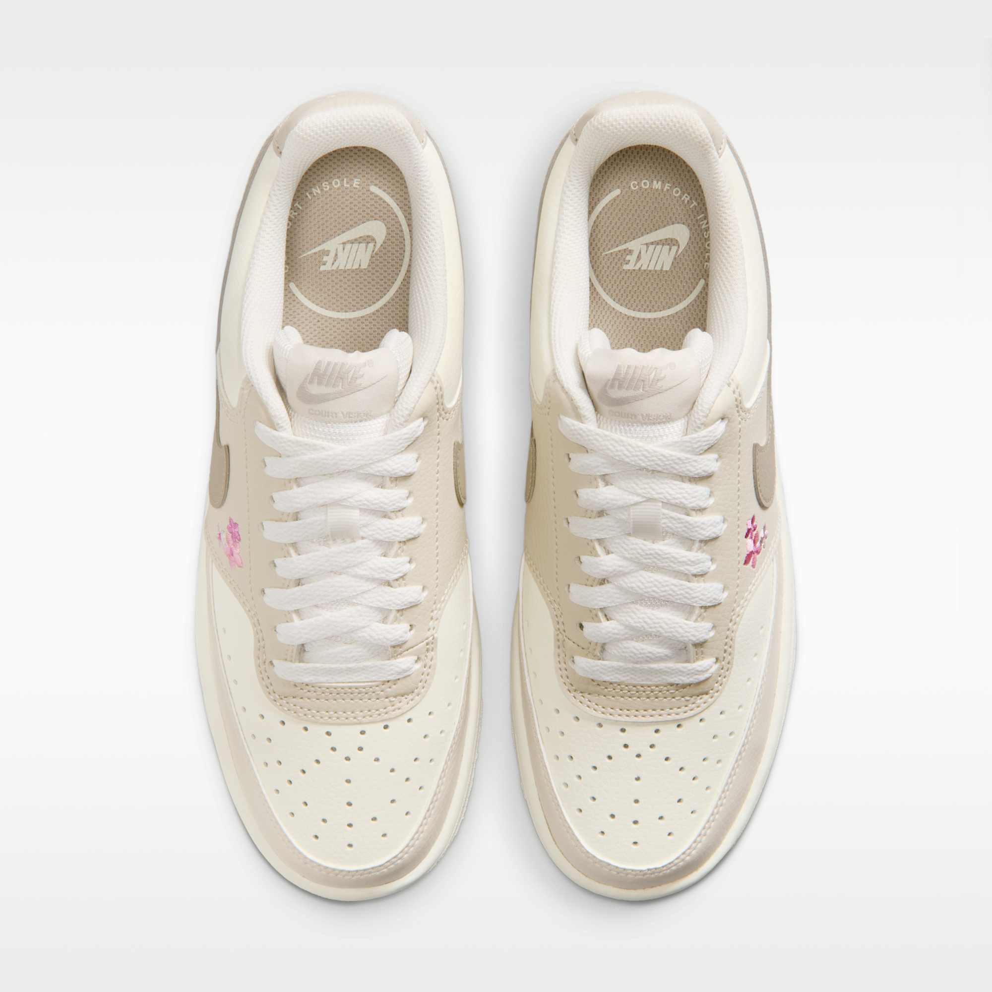 Nike Court Vision Low Next Nature - Sail/Light Orewood Brown/Cream II - 4