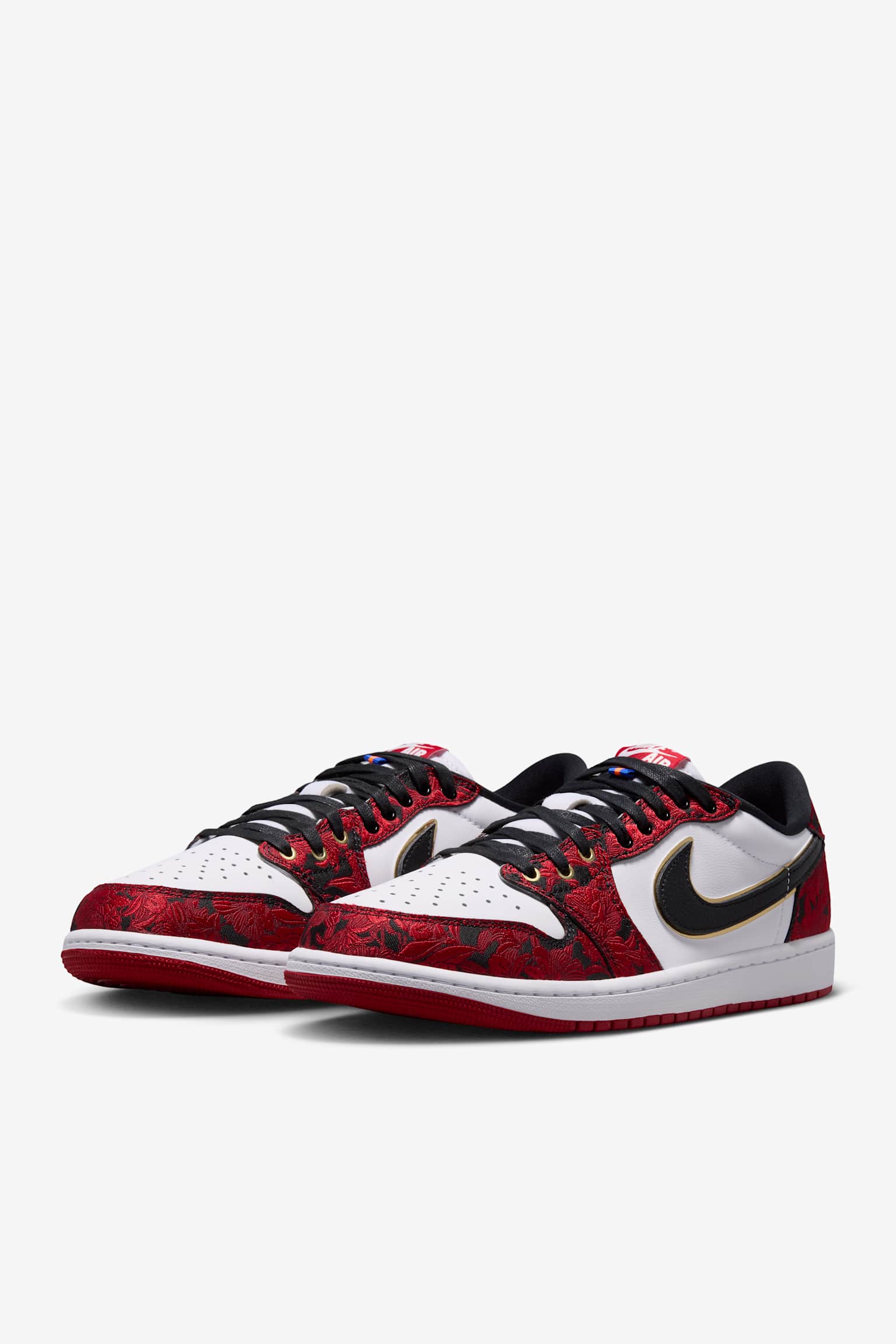 Air Jordan 1 Retro Low OG "Garden" - Μαύρο/Summit White/Laser Fuchsia/Varsity Red - 7
