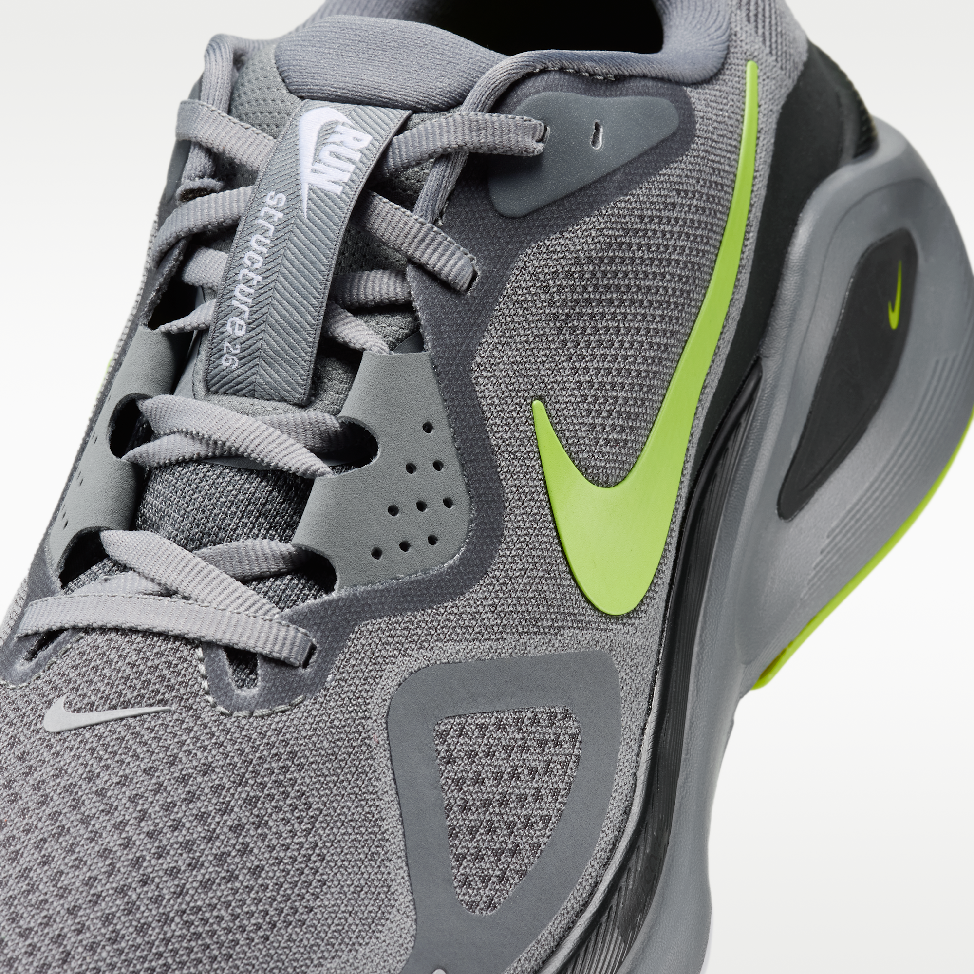 Nike Structure 26 - Cool Grey/Dark Smoke Grey/Λευκό/Lemon Venom - 7
