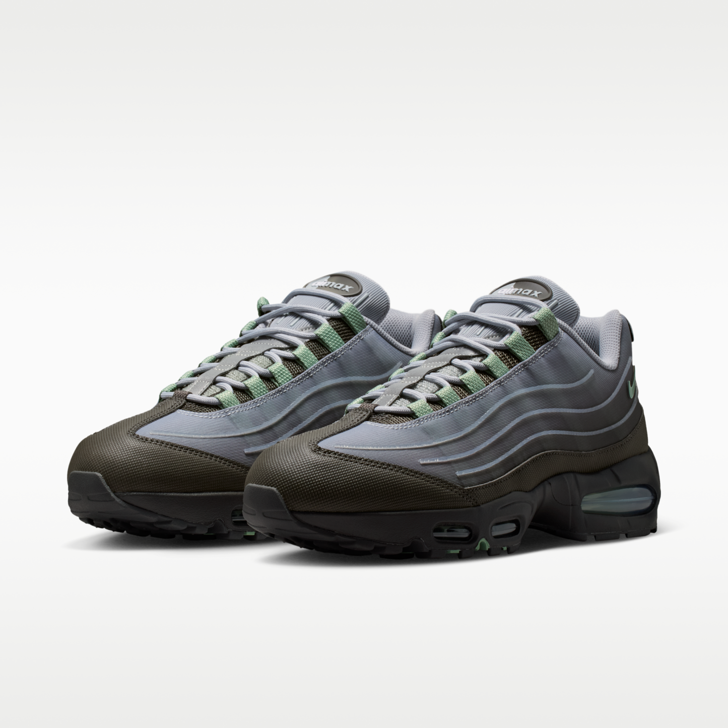 Nike Air Max 95 Big Bubble Tech - Medium Ash/Wolf Grey/Metallic Silver/Steam - 5
