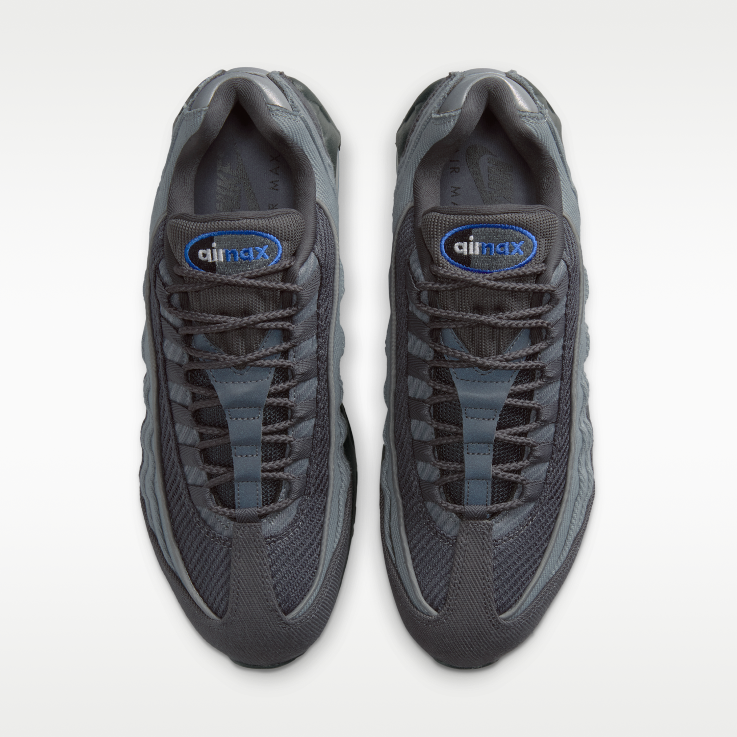 Nike Air Max 95 Big Bubble - Smoke Grey/Anthracite/Μαύρο/Racer Blue - 4
