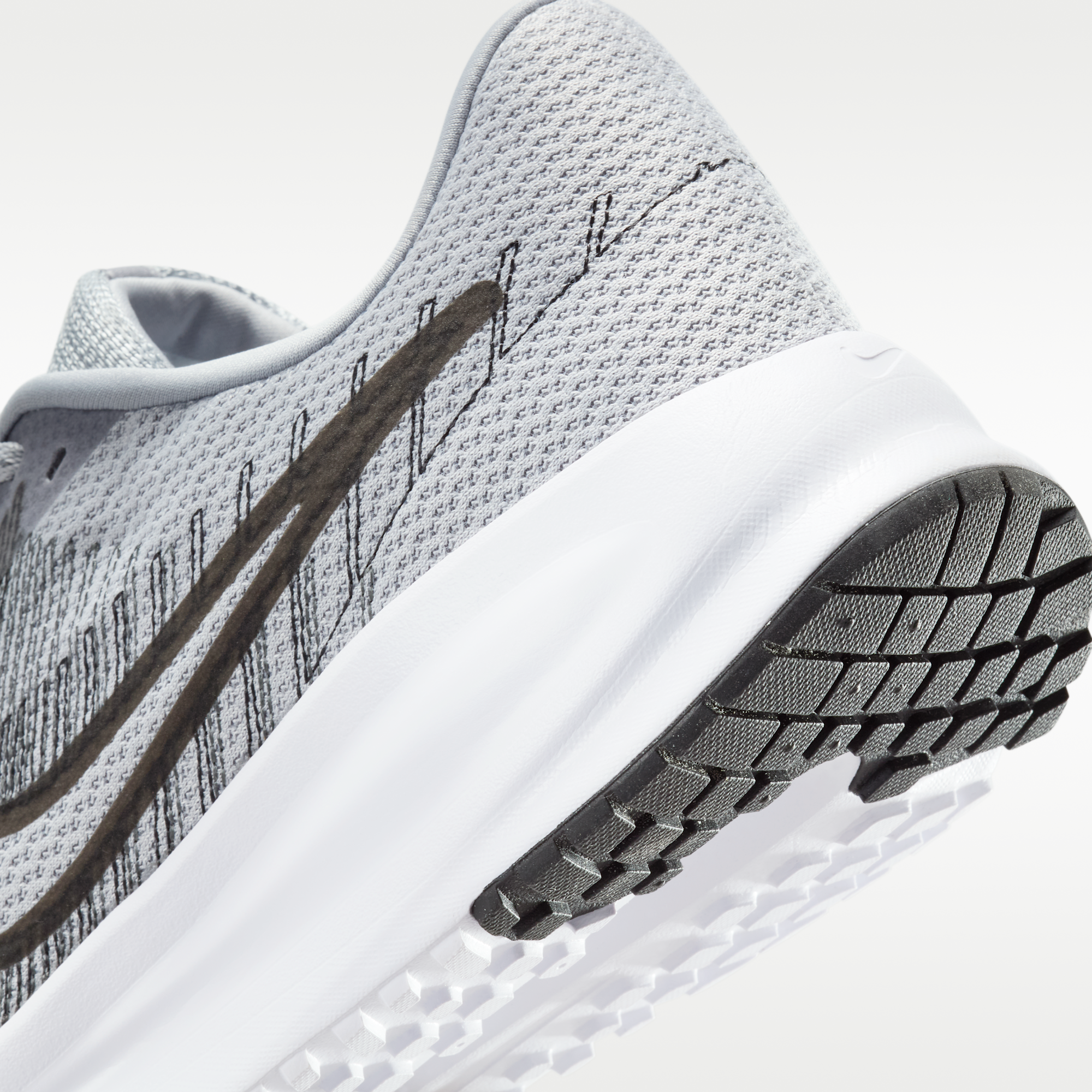 Nike Run Defy - Wolf Grey/Λευκό/Iron Grey/Μαύρο - 8
