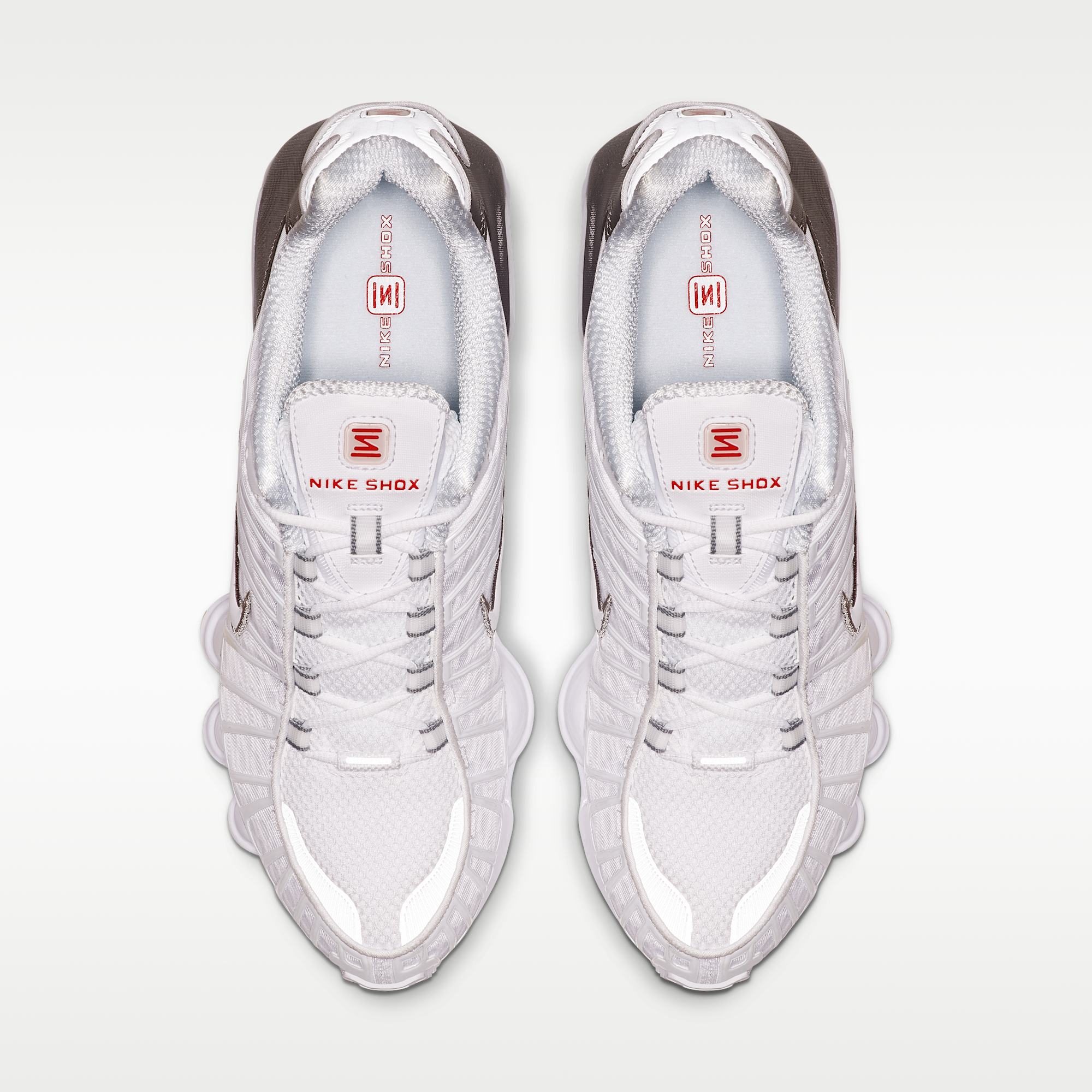 Nike Shox TL - Λευκό/Metallic Silver/Max Orange/Λευκό - 4