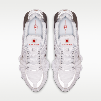 Nike Shox TL - Λευκό/Metallic Silver/Max Orange/Λευκό - 4