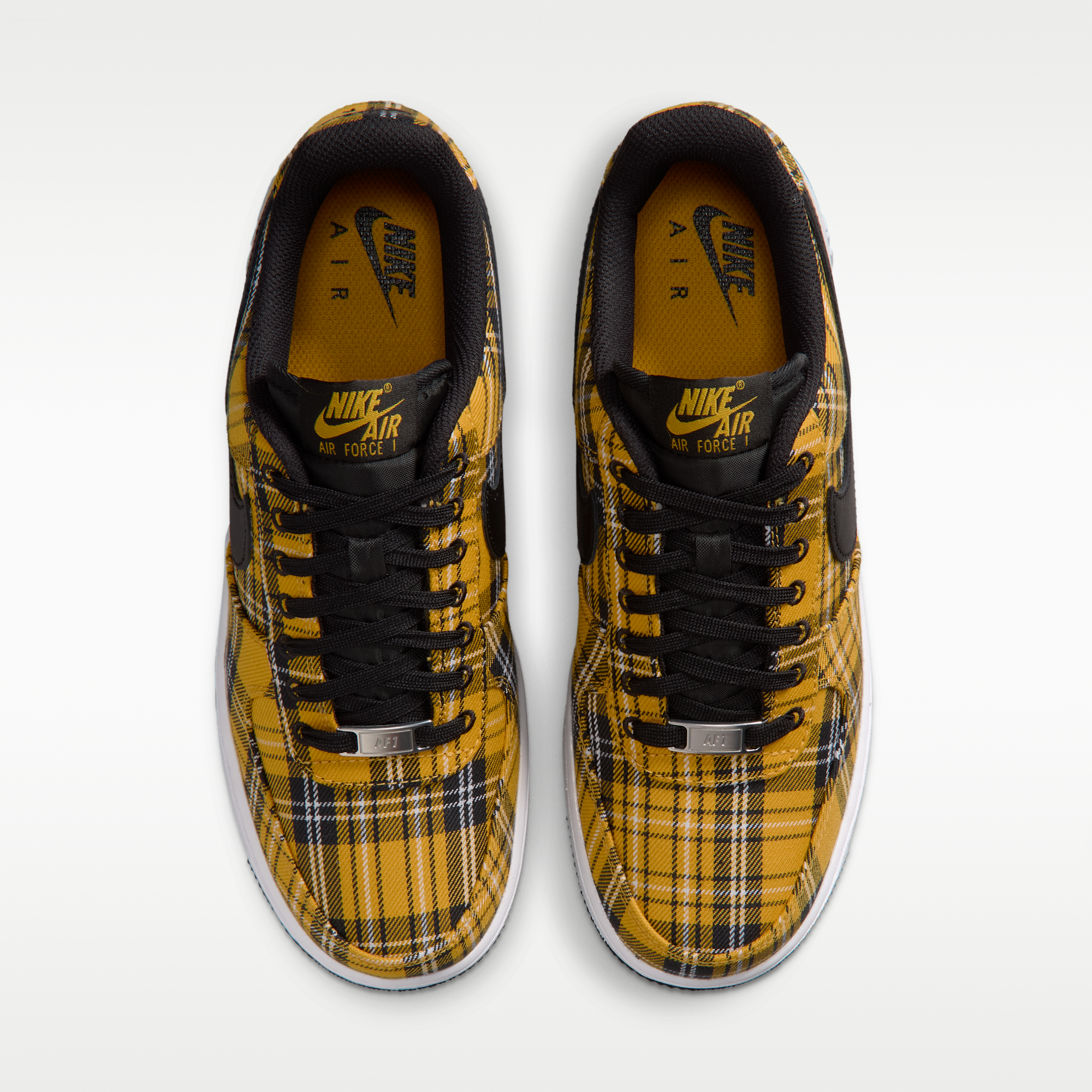 Nike Air Force 1 '07 "Plaid" - Πολύχρωμο/Yellow Ochre/Λευκό/Μαύρο - 4