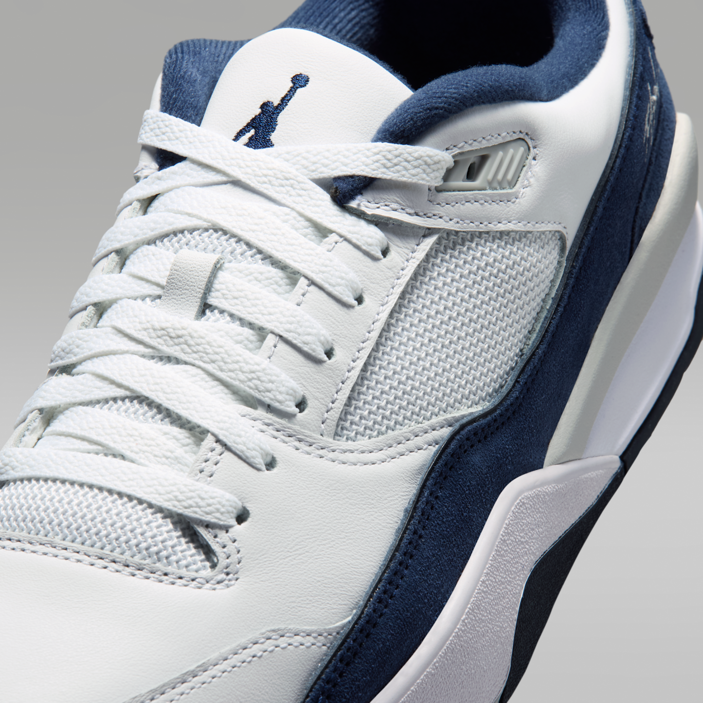 Jordan Flight Court - Λευκό/Light Smoke Grey/Obsidian/College Navy - 7