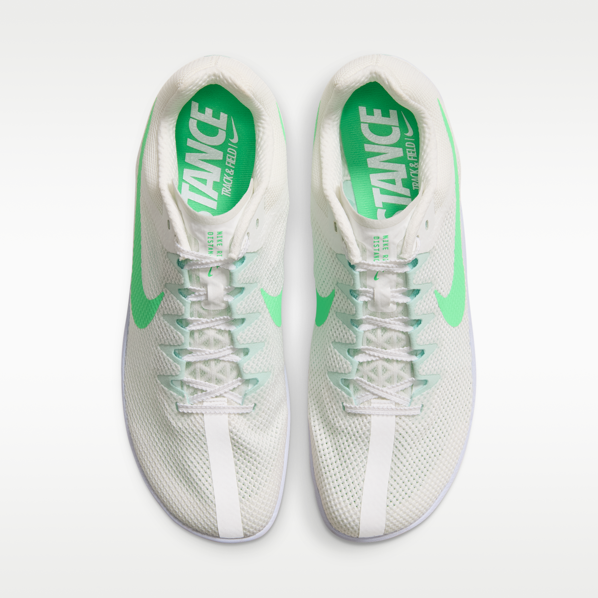 Nike Zoom Rival Distance - Summit White/Palest Purple/Atomic Pink/Electro Green - 4