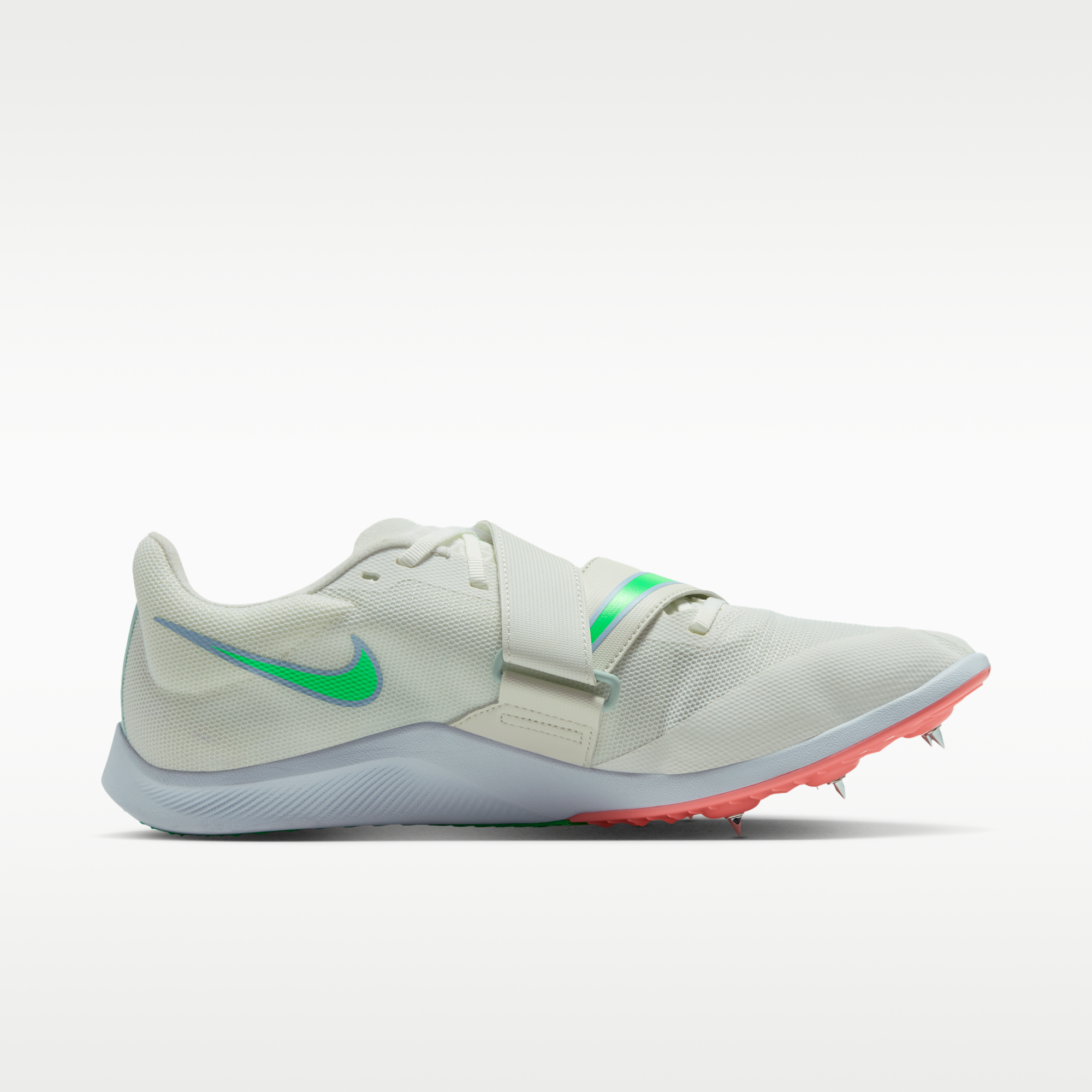 Nike Zoom Rival Jump - Summit White/Aluminum/Atomic Pink/Electro Green - 3