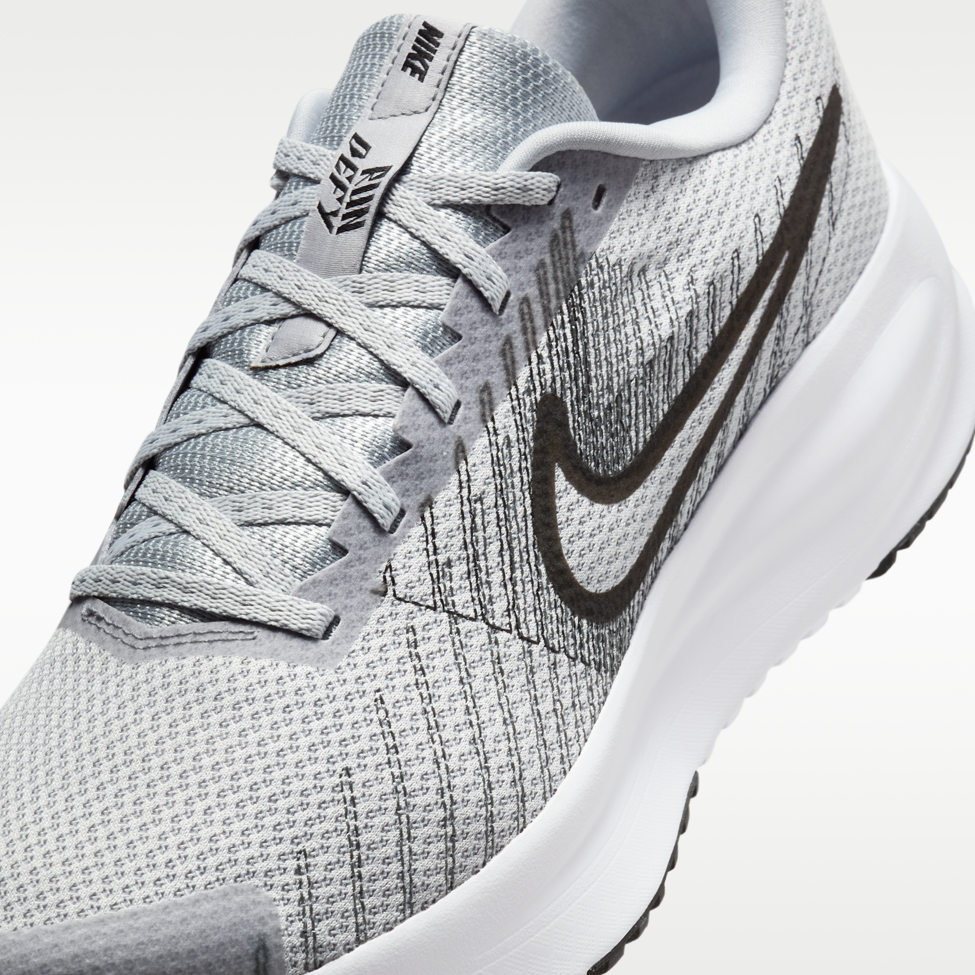 Nike Run Defy - Wolf Grey/Λευκό/Iron Grey/Μαύρο - 7