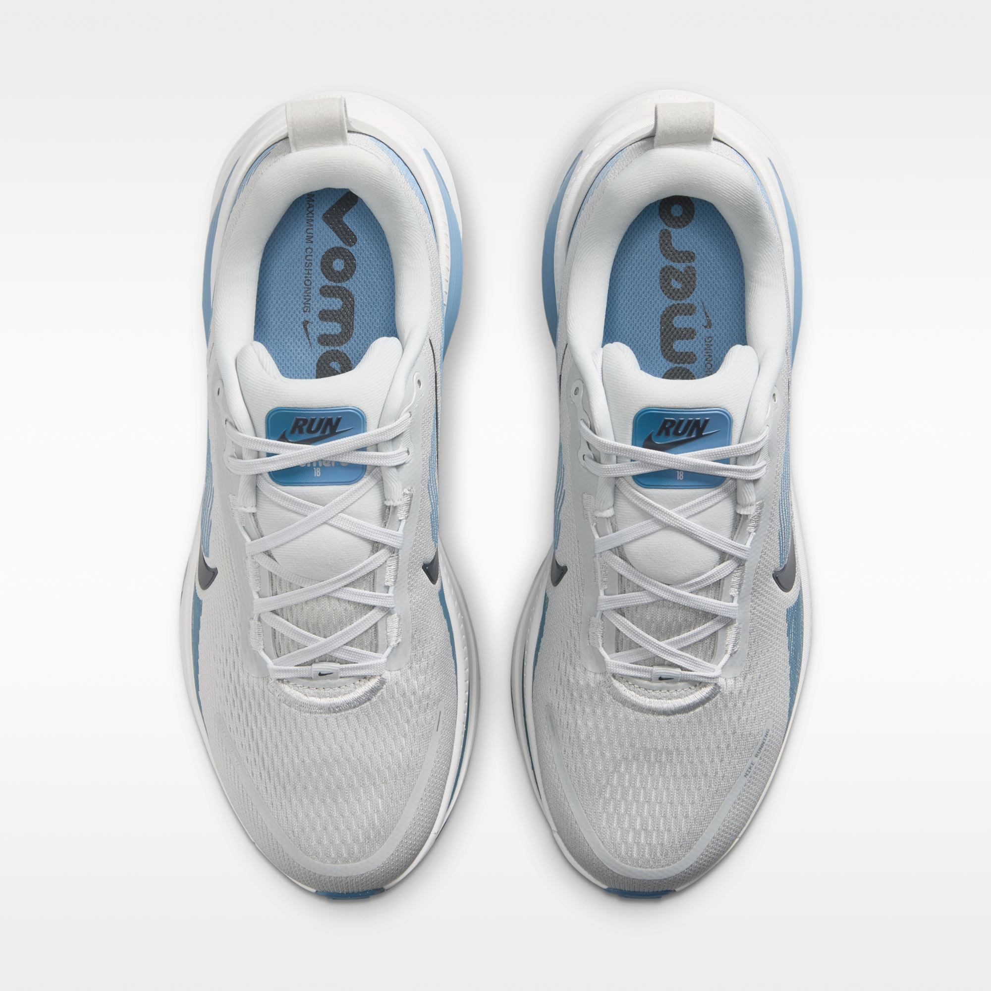 Nike Vomero 18 - Grey Fog/Off White/Work Blue/Dark Obsidian - 4
