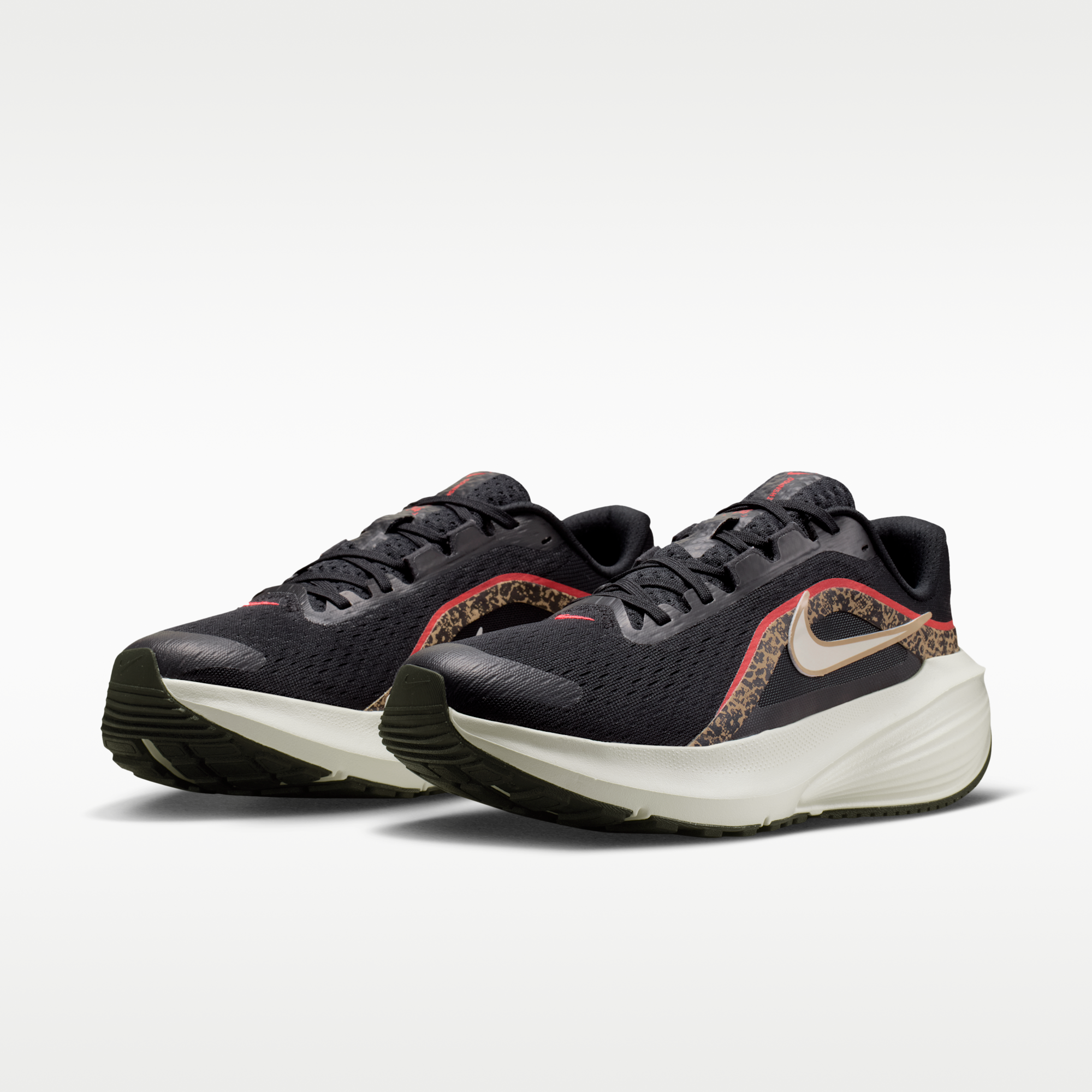 Nike Downshifter 14 - Μαύρο/British Khaki/Fusion Red/Sail - 5