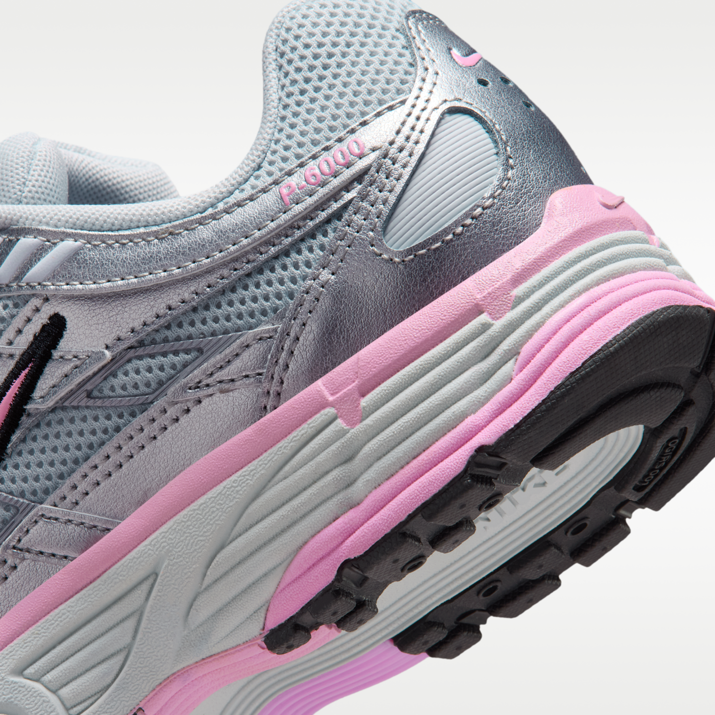 Nike P-6000 - Pure Platinum/Metallic Silver/Μαύρο/Pink Rise - 8